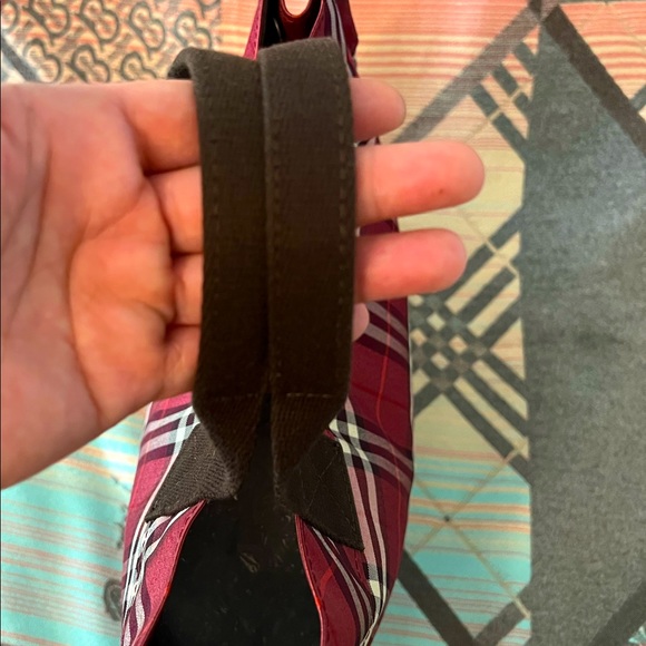 BURBERRY BLUE LABEL Check Nylon Red & Black - Picture 4 of 8